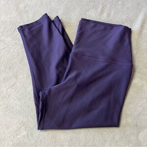 Silver Icing Purple High Waist Crop Athletic Leggings